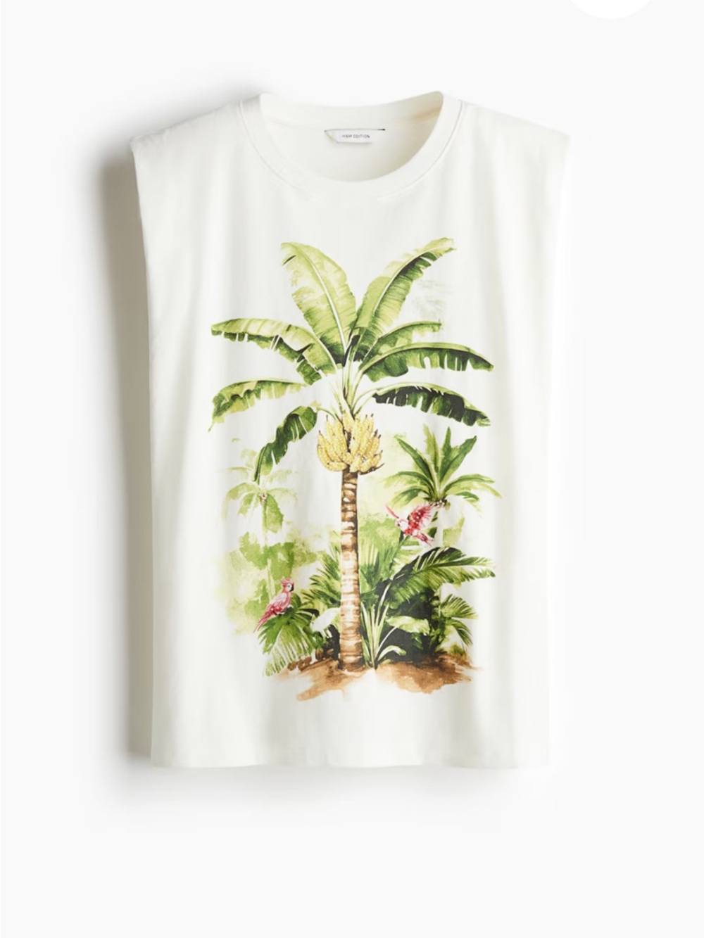 H&M SLEEVELESS PRINT-MOTIF TOP